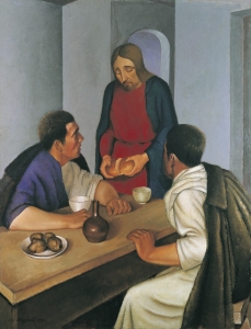 "La cena di Emmaus" - 1931, olio su tela, cm 125 x 100